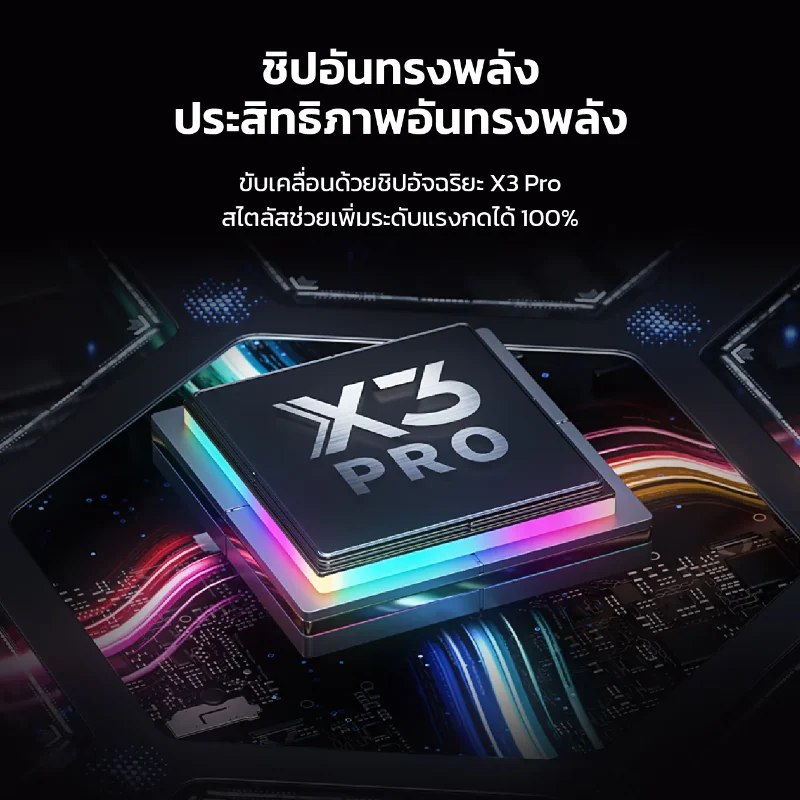 ชิปอัจฉริยะ X3 Pro เพิ่มระดับแรงกดปากกาได้ 100% บน X3 Pro Slim