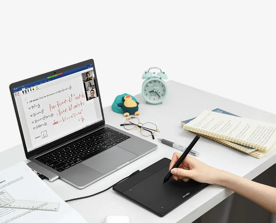 แท็บเล็ตปากกา XPPen สะดวกสำหรับเรียนและสอนออนไลน์ เขียนเอกสาร ใช้งานร่วมกับ Microsoft Word PowerPoint PDF Whiteboard และ Zoom